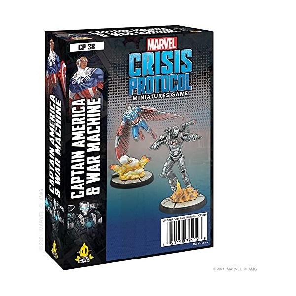 Marvel Crisis Protocol Miniatures Game Captain America & War Machine Character Pack