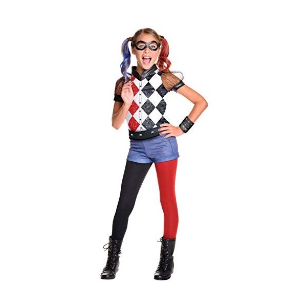 Rubies 620712 Costume Harley Quinn Deluxe pour enfants, DC Super Hero filles, M 5-7 ans 