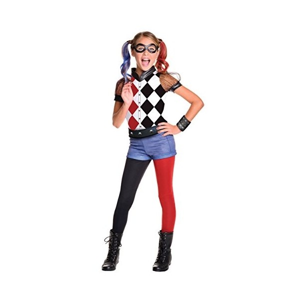 Rubies 620712 Costume Harley Quinn Deluxe pour enfants, DC Super Hero filles, M 5-7 ans 