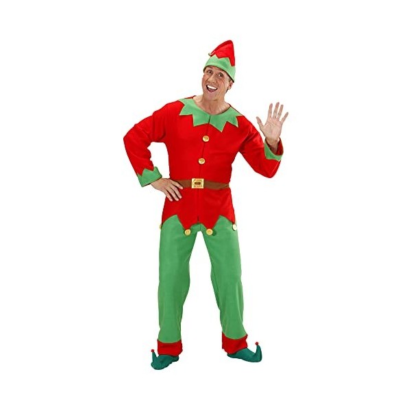 "SANTAS LITTLE HELPER ELF" coat with belt, pants, hat - S 