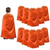 TOPTIE Lot de 10 capes de super-héros en satin, costumes dHalloween et déguisements pour enfants et adultes - Noir - 119 cm 