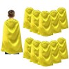 TOPTIE Lot de 10 capes de super-héros en satin, costumes dHalloween et déguisements pour enfants et adultes - Noir - 119 cm 