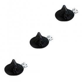 TOYANDONA 5 Pièces Canard Facturé Pinces À Cheveux Costume De Sorcière Chapeaux Pour Enfants Chapeau De Sorcière Cosplay Chap