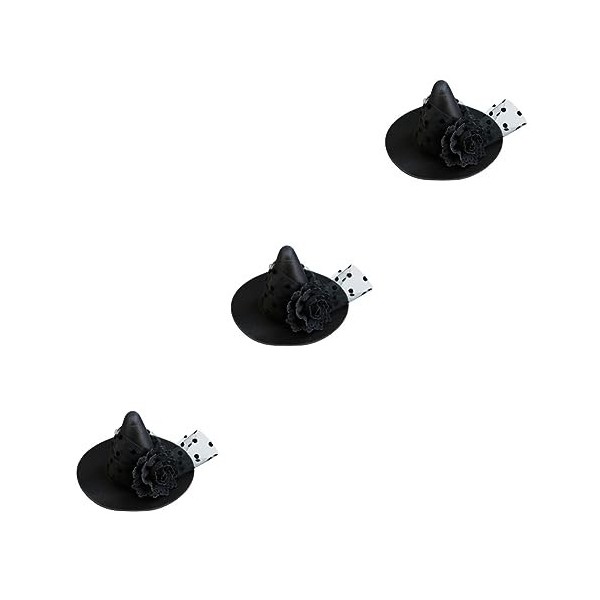 TOYANDONA 5 Pièces Canard Facturé Pinces À Cheveux Costume De Sorcière Chapeaux Pour Enfants Chapeau De Sorcière Cosplay Chap