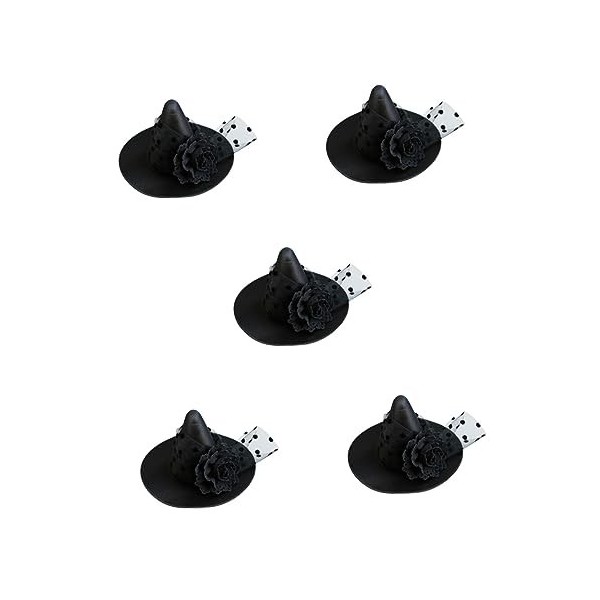 TOYANDONA 5 Pièces Canard Facturé Pinces À Cheveux Costume De Sorcière Chapeaux Pour Enfants Chapeau De Sorcière Cosplay Chap