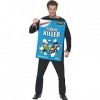 Smiffys Costume Cereal Killer, Bleu, avec tunique