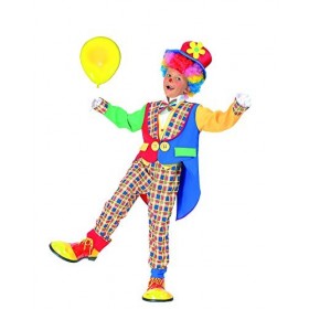 Ciao Clown pagliaccio Monello Costume Bambino, Multicolore, 10-12 Anni Fille