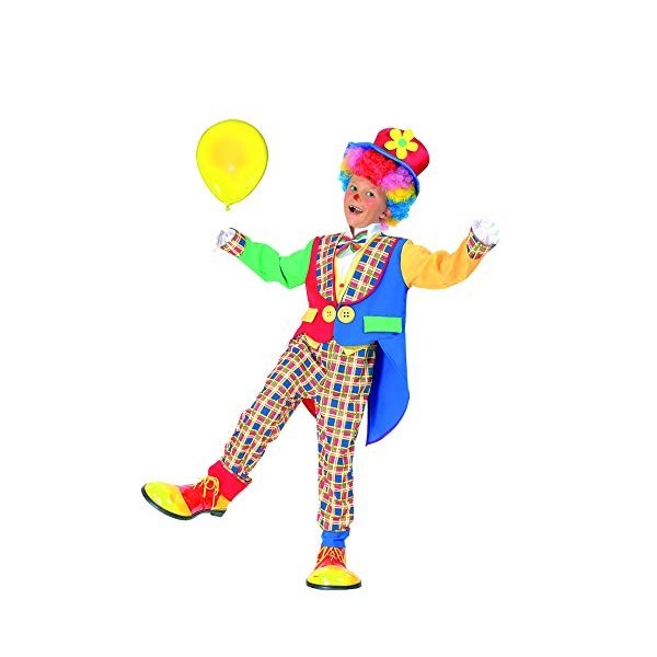 Ciao Clown pagliaccio Monello Costume Bambino, Multicolore, 10-12 Anni Fille