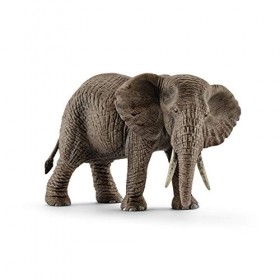 Schleich 14761 Éléphant dAfrique femelle, dès 3 ans, Wild Life - figurine, 14,6 x 7,5 x 9,1 cm