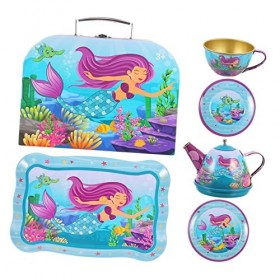 Toyvian 1 Set Tea Set Après-Midi Thé Ensemble Cadeau Boîte Ensemble Imitation Thé Ensemble Intéressant Thé Ensemble Jouet Sim