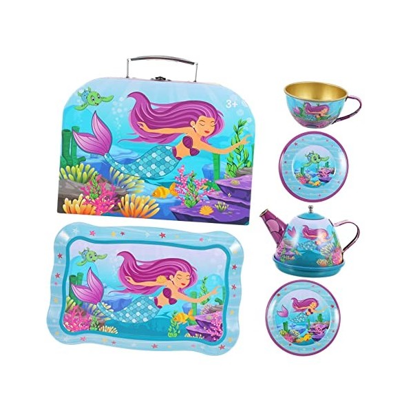 Toyvian 1 Set Tea Set Après-Midi Thé Ensemble Cadeau Boîte Ensemble Imitation Thé Ensemble Intéressant Thé Ensemble Jouet Sim