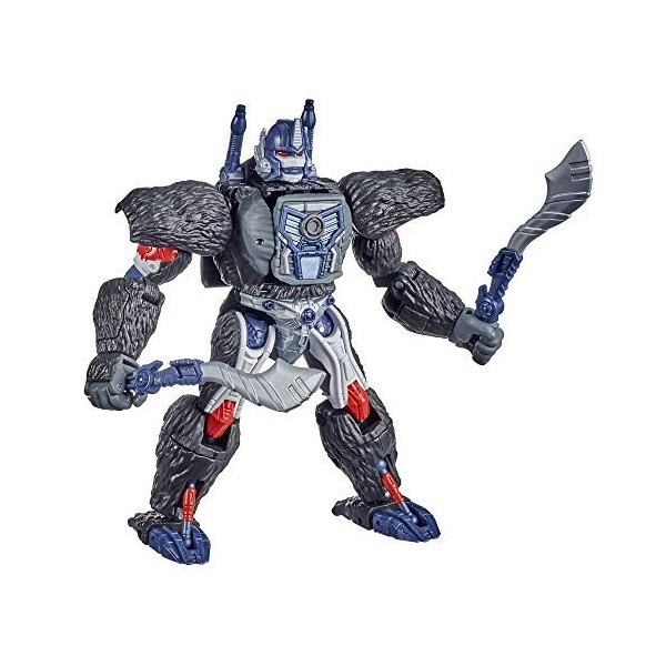 Transformers Generations War for Cybertron - Robot Voyager Optimus Primal - 17,5 cm - Jouet Transformable 2 en 1