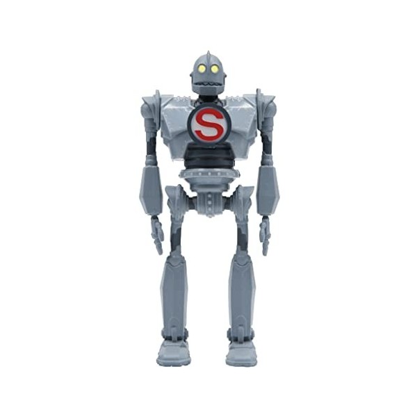 SUPER7-Iron Iron Giant Figurine Reaction, IRGIW01-SMG-01, Multicolore, 3.75"
