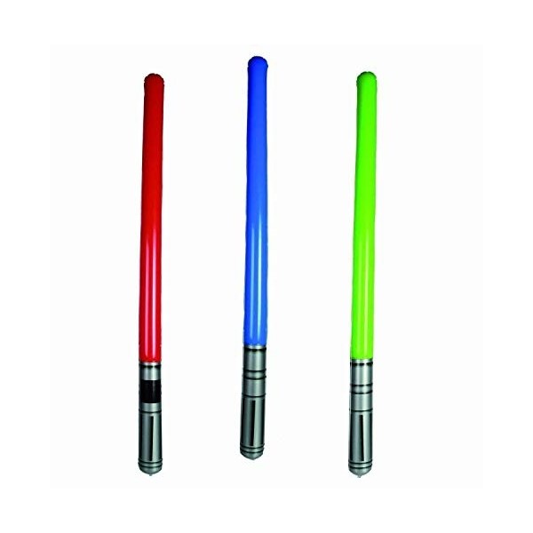 24x Gonflable Sabre laser Clair Saber Jouet Couleur Peut Varier