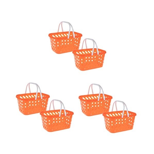 Toyvian 6 Pcs pour Jouet avec Rangement Enfants Jouets Garçons Maison Légume Bambin Miniature Meubles De Jeu Petit Supermarch