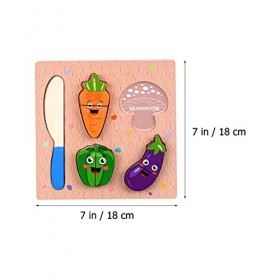 TOYANDONA Jouets Déveil 3Pcs à Découper en Bois Jeu De Alimentaire Jeux de Simulation de Cuisine Set Bois Fruits Fruits Earl