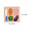 TOYANDONA Jouets Déveil 3Pcs à Découper en Bois Jeu De Alimentaire Jeux de Simulation de Cuisine Set Bois Fruits Fruits Earl