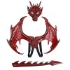 YXBOMG Ailes de Dragon Masque Queue Halloween Costume de Dragon Costume pour Enfants Costume dHabillage Accessoires de Jeux 