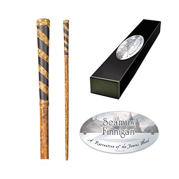 The Noble Collection - Seamus Finnigan Character Wand - 13in 33cm Wizarding World Wand with Name Tag - Harry Potter Film Se