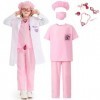 IBTOM CASTLE Deguisement Enfant Filles Garçons Docteur Costume Halloween Vétérinaire Cosplay Jeu de Rôle Prétendez Vous Habil