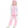 IBTOM CASTLE Deguisement Enfant Filles Garçons Docteur Costume Halloween Vétérinaire Cosplay Jeu de Rôle Prétendez Vous Habil