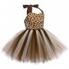 IWEMEK Costume pour enfant bébé fille vache laitière tigre léopard costume carnaval Halloween sans manches tutu robe de princ