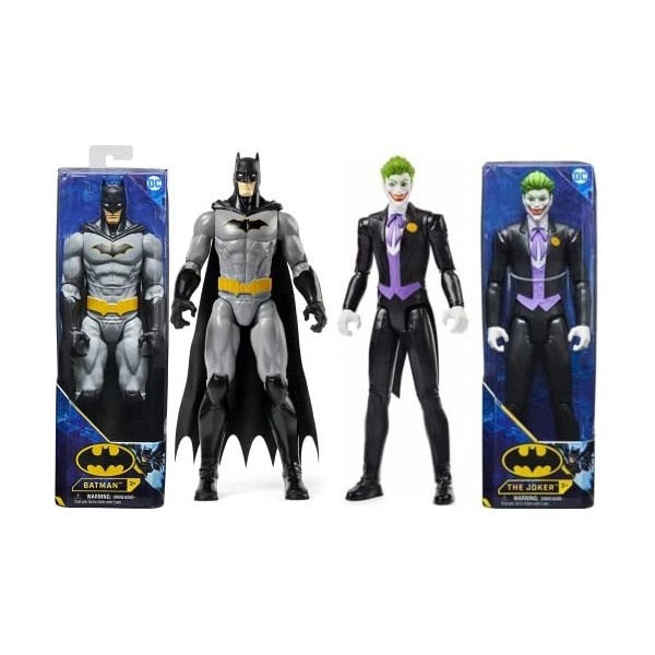 DC Comics Universe Lot de 2 figurines articulées 30 cm – Rebirth Batman & Joker