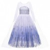 New front Déguisement de Princesse Robe Frozen Costume Elsa Frozen Girl Robe Tulle Jupe pour Cosplay Fête Halloween Anniversa