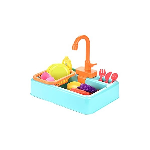 Lazyspace Évier de Cuisine, évier de Jeu pour Enfants avec Eau Courante, système de Cycle deau Automatique, égouttoir à Vais