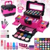 Mrabbitoo Maquillage Enfant Jouet Filles - Non Toxique Kit de Maquillage Enfant Fille,Lavable Coffret Maquillage Enfant Fille