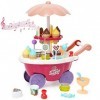 Camion de crème glacée Glace pour enfants Vente de crème glacée Ensemble de jeu pour 3 ans Boutique pour enfants Chariot de c