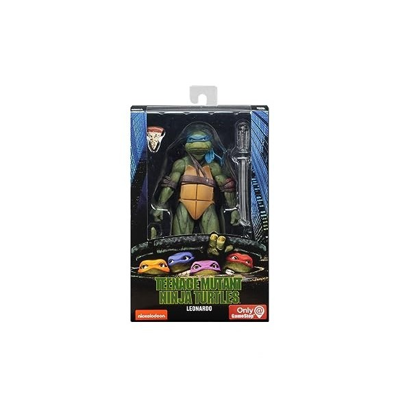 Neca 54073 Leonardo Action Figure 18Cm, Plastic, Multicolor, One size