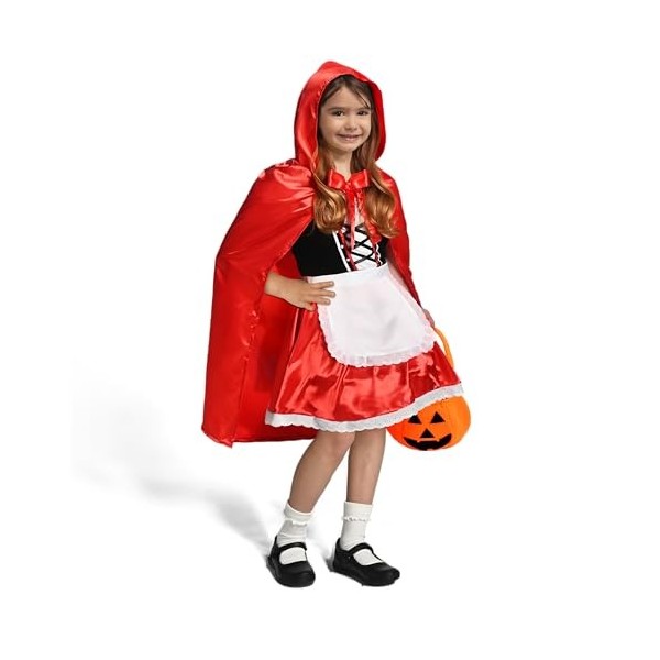 Spooktacular Creations Costume du petit chaperon rouge, costume dHalloween pour filles pour les jeux de rôle, les fêtes et l