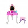 BSD Jeu dimitation, Table de Maquillage, Jouet Coiffeuse pour Enfants, Jouet Coiffeuse avec Tabouret et Accessoires