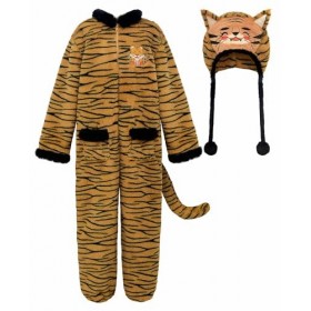ReliBeauty Déguisement Tigre Enfant Costume Animaux pour Garçon et Fille Carnaval,120