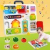 Montessori Jouets Bebe 1-2 An Garçons Filles Cadeau, 10 en 1 Sensoriel Occupé Conseil Jouets pour Bébé pour 1 2 3 Ans, Enfant