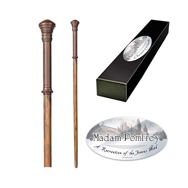 The Noble Collection - Madam Pomfrey Character Wand - 13in 32cm Wizarding World Wand with Name Tag - Harry Potter Film Set 