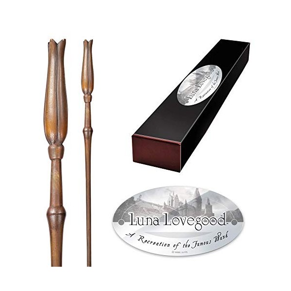 The Noble Collection - Luna Lovegood Character Wand - 13.3in 34.5cm Harry Potter Wand With Name Tag - Harry Potter Film Set