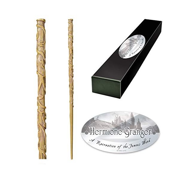 The Noble Collection - Hermione Granger Character Wand - 15in 38cm Wizarding World Wand with Name Tag - Harry Potter Film S