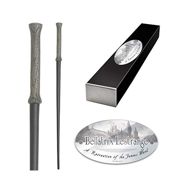 The Noble Collection - Bellatrix Lestrange Character Wand - 14.5in 37cm Harry Potter Wand with Name Tag - Harry Potter Film