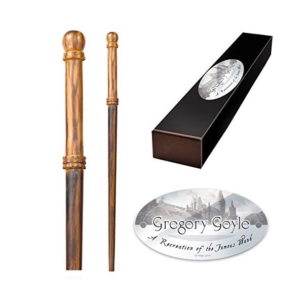 The Noble Collection - Gregory Goyle Character Wand - 14in 36cm Wizarding World Wand with Name Tag - Harry Potter Film Set 