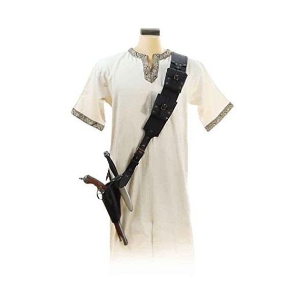 HLGQ Vêtements médiévaux, pour Pistolet à Flintlock avec Titulaire dépée Bandoulière Grenouille Holster Bandolier Bandolier 