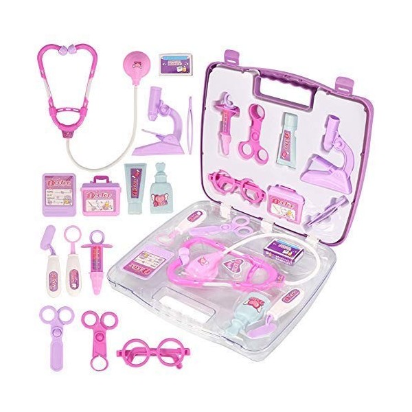 VGEBY1 Kit de Simulation de Docteurs, Jeu de Rôle de Médecin Habiller Equipement Médical pour Garçons Filles