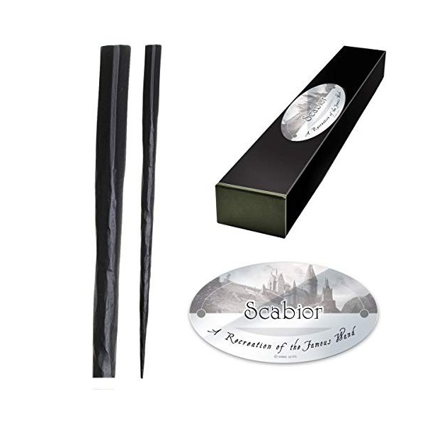 The Noble Collection - Scabior Character Wand - 12in 31cm Wizarding World Wand with Name Tag - Harry Potter Film Set Movie 