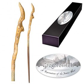 The Noble Collection - Gregorovitch Character Wand - 15in 39cm Wizarding World Wand with Name Tag - Harry Potter Film Set M