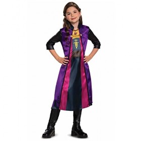 Disney Officiel Robe Travelling Anna Reine des Neiges 2 Standard, Déguisement Princesse Fille en taille S