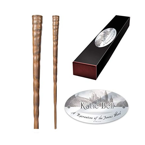The Noble Collection - Katie Bell Character Wand - 11in 27cm Wizarding World Wand with Name Tag - Harry Potter Film Set Mov