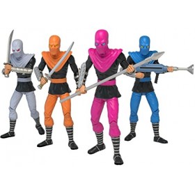 The Loyal Subjects Tortues Ninja Pack 4 Figurines BST AXN Foot Soldiers 13 cm