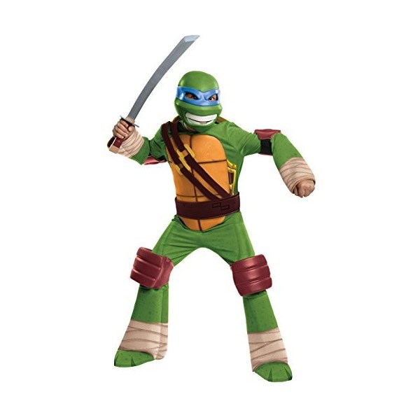 Rubies Déguisement Leonardo Tortue Ninja Taille : 8/10 ans 126 à 138 cm 