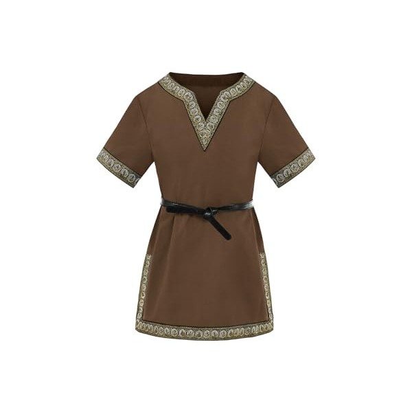 Tunique Médiévale Pour Garçon, Cosplay, T-shirts, Costume D'Halloween